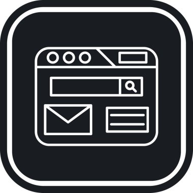 Web tasarım simgesi beyaz arka plan üzerinde izole