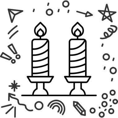 mum mum simgesi taslak biçimi