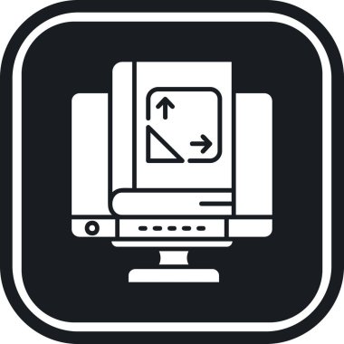 LCD ekran simge vektör