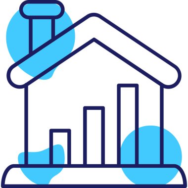 Ev. Web simgesi basit illüstrasyon