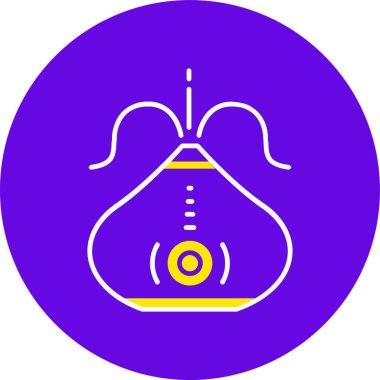 Eşsiz elektrik karıştırıcı vektör çizgisi simgesi