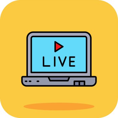 Dolu taslak biçiminde canlı canlı simge