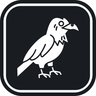 kuş vektör simgesi web ve mobil için modern biçim vektör çizimi