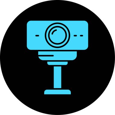Kamera. Web simgesi basit illüstrasyon