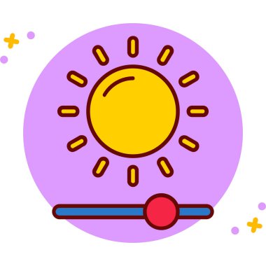 Güneş Simgesi Vektör illüstrasyonu