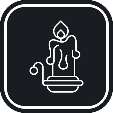 Mum simgesi, vektör illüstrasyonu