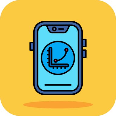 Akıllı saat ve akıllı saat. renk illüstrasyonu.