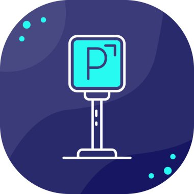 Yol işaretleri. Web simgesi basit illüstrasyon