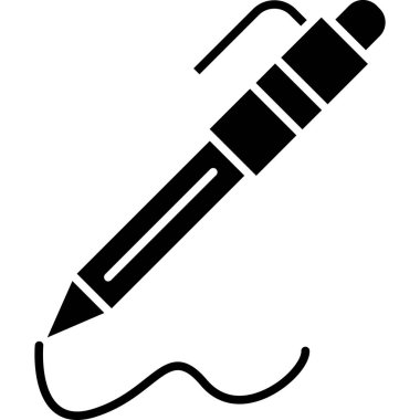 kalem simgesi, vektör illüstrasyonu