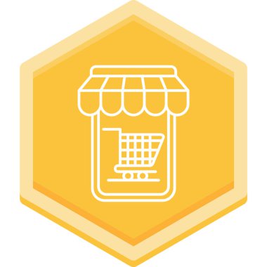 alışveriş sepeti simge vektör