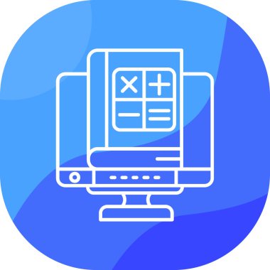 Bilgisayar. Web simgesi basit illüstrasyon