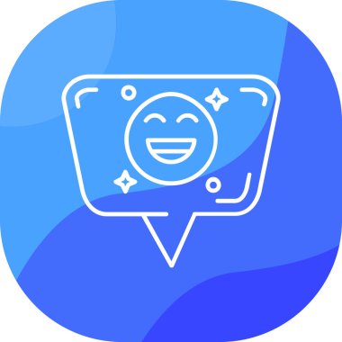 Doldurulmuş Komedi Maskesi simgesi beyaz arka planda izole edilmiş. Vektör.