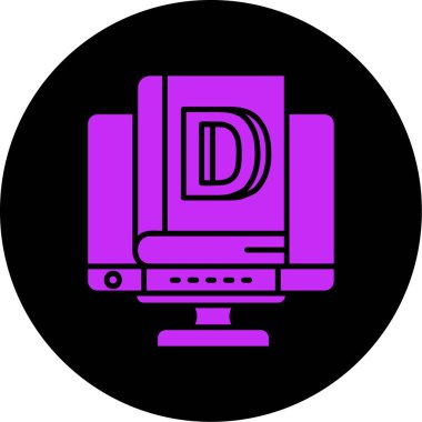 Bilgisayar. Web simgesi basit illüstrasyon