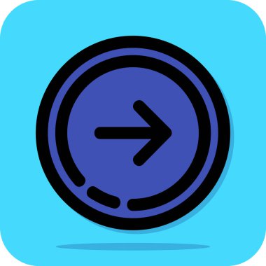 ok simgesi vektör illüstrasyonu