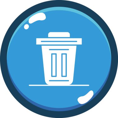 çöp simgesi vektör illüstrasyonu