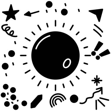 Modern bir tasarımın vektör illüstrasyonu