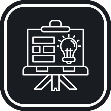 iş fikri simgesi vektör illüstrasyonu