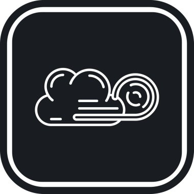 Bulut simgesinin vektör illüstrasyonu