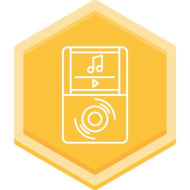 Müzik simgesinin vektör illüstrasyonu