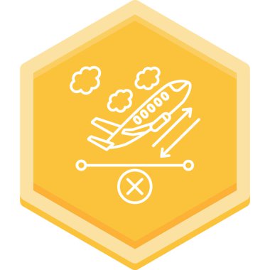 uçak simgesi, vektör illüstrasyonu