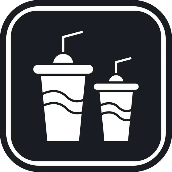 Yumuşak içecek simgesi vektör illüstrasyonuName 