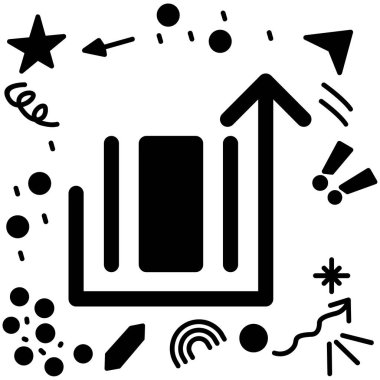 veri analiz çizelgesi simgesi ana hat biçiminde