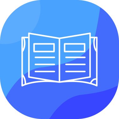 Kitap. Web simgesi basit illüstrasyon