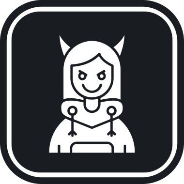 Şeytani simge vektör illüstrasyonu