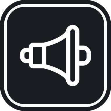 Hoparlör simgesi, vektör illüstrasyonu