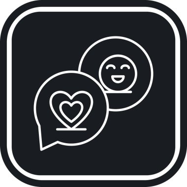 Bir çift aşk simgesinin vektör çizimi