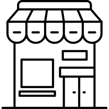 bina dükkânı simgesi, taslak biçimi