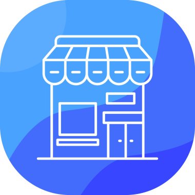 Mağaza. Web simgesi basit tasarım