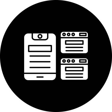 tarayıcı simgesi izole edilmiş vektör çizimi