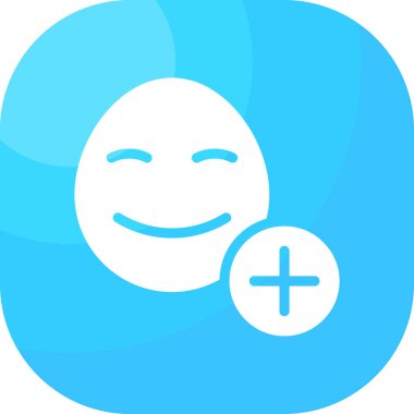 Gülümseme simgesi olan vektör emoji yüzü