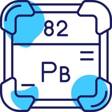 Yirmi üç. 0 'ın periyodik tablo simgesi, basit vektör çizimi