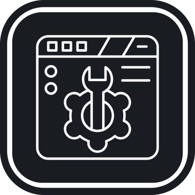 seo modern simgesinin vektör illüstrasyonu