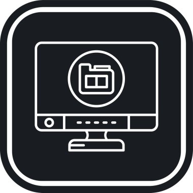 bilgisayar simgesi vektör illüstrasyonu