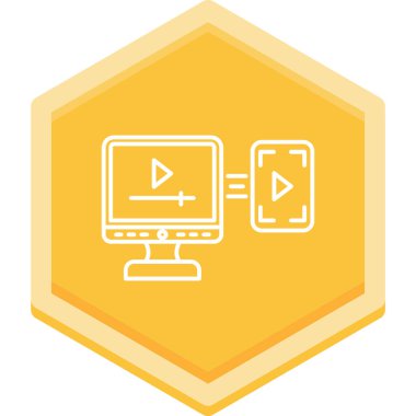 bilgisayar ekranı simgesi. vektör illüstrasyonu