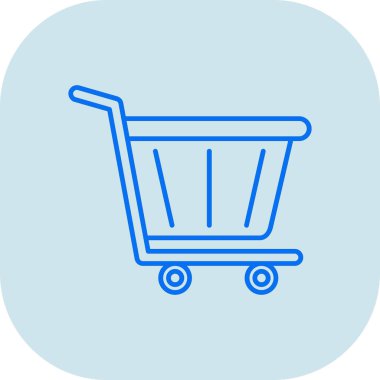 El arabası. Web simgesi basit illüstrasyon