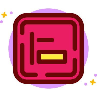 Tek bir simgenin vektör illüstrasyonu