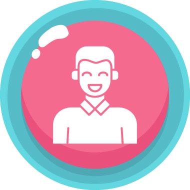 avatar erkek kullanıcı simgesi düz biçimli