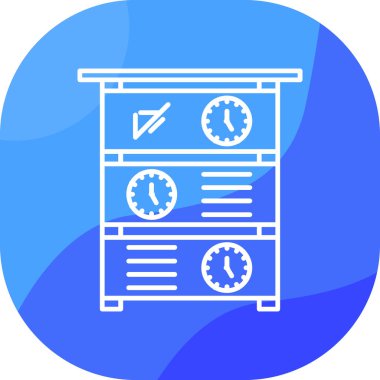 Saat simgesi vektör illüstrasyonu