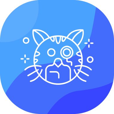 kedi simgesi, vektör illüstrasyonu