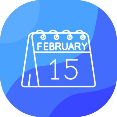 Takvim simgesi vektör illüstrasyonu