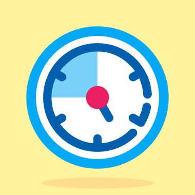 Zaman yönetimi simgesinin vektör illüstrasyonu