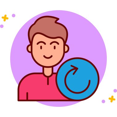 avatar erkek simgesi - taslak biçimi