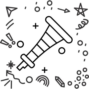 Beyaz arka planda izole edilmiş lolipop ikonlu çizgi şekeri. Şeker, yemek. vektör,