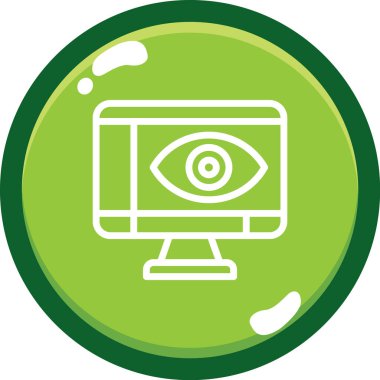 Moda stili izole edilmiş arkaplanda göz simgesi