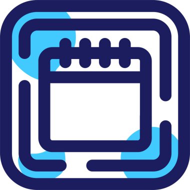 Takvim simgesi, vektör illüstrasyonu basit tasarım