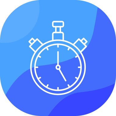 Alarm saati simgesi, vektör illüstrasyonu